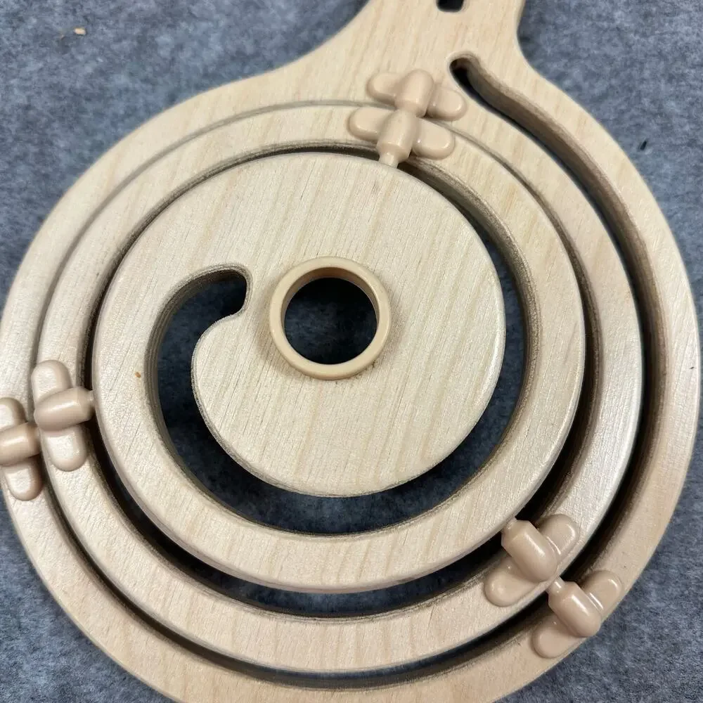 Hape Quadrilla Marble Run Replacement Track Wooden Spiral Piece Part